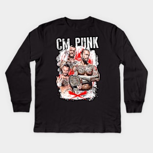 cm punk Kids Long Sleeve T-Shirt